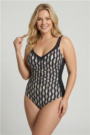 Charmline I-Charmline Glided Graphic Kadın Mayo