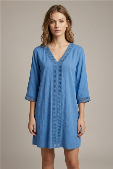 Charmline Kadın Kaftan Çok Renkli