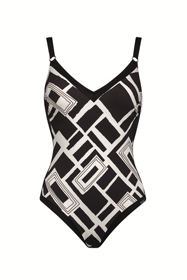 Charmline V-Charmline Graphic Frame Kadın Mayo