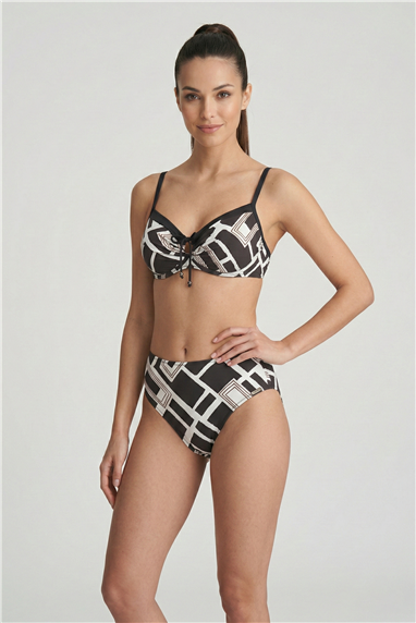 Charmline V-Charmline Graphic Frame Kadın Bikini Takımı Siyah