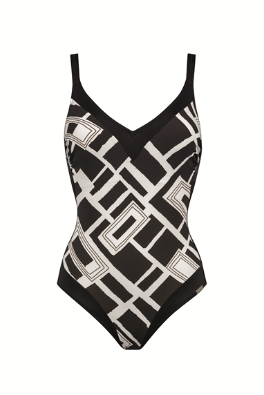 Charmline V-Charmline Graphic Frame Kadın Mayo