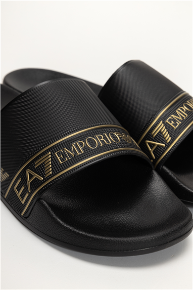 EA7 Unisex Terlik Siyah
