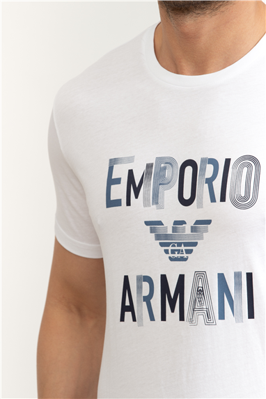 Emporio Armani Erkek Bisiklet Yaka T-Shirt