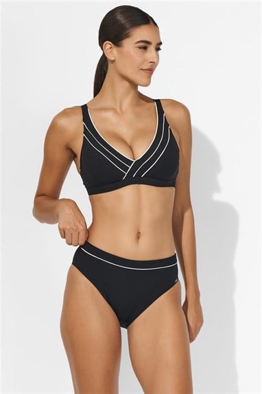 Lidea F-Lidea Sports Club Kadın Bikini Üstü Siyah