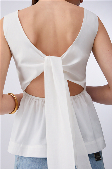 Liu Jo 3.0 Maglia Chiusa S/M Kadın Triko Beyaz
