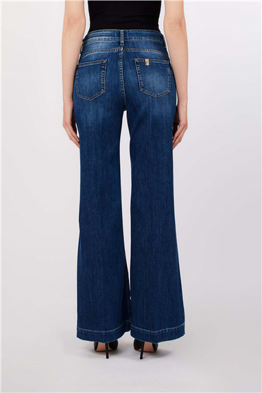 Liu Jo B.Up Flare Button H.W. Kadın Jean Pantolon