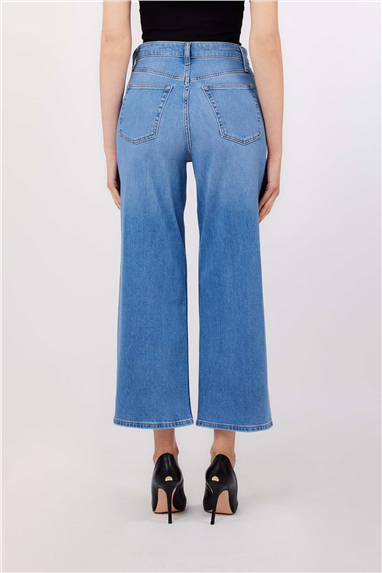 Liu Jo B.Up Flare Cropped Reg.W. Kadın Jean Pantolon