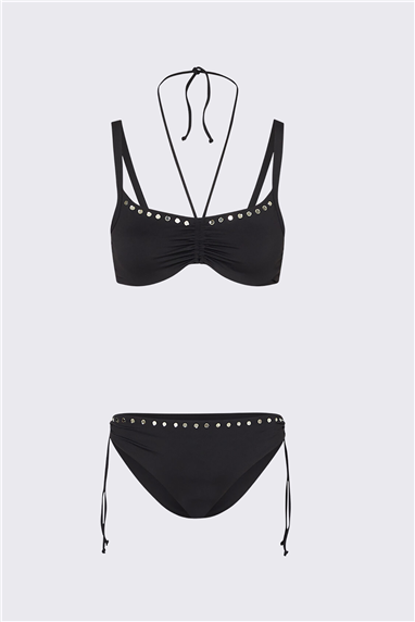 Liu Jo Bikini Ferretto Slip Global Kadın Bikini Takımı Siyah