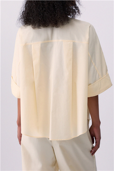 Liu Jo Camicia C/Ricamo Kadın Gömlek Sarı