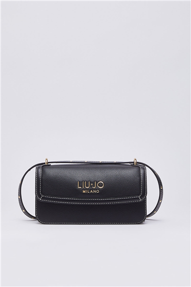 Liu Jo Ecs Crossbody East/West Kadın Mini Omuz Çantası Siyah