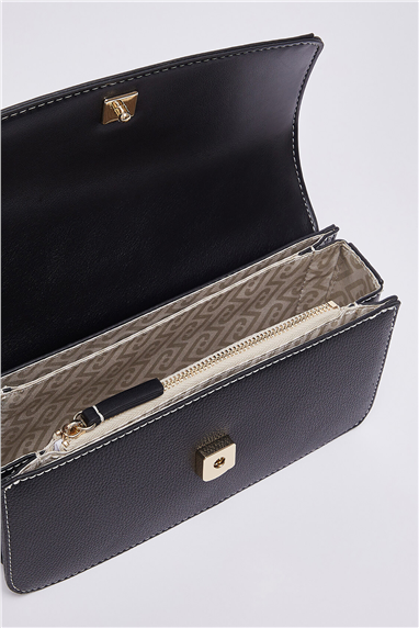 Liu Jo Ecs Crossbody East/West Kadın Mini Omuz Çantası Siyah