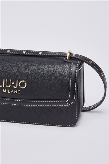 Liu Jo Ecs Crossbody East/West Kadın Mini Omuz Çantası Siyah