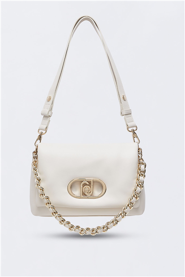 Liu Jo Ecs M Crossbody Kadın Mini Omuz Çantası Krem