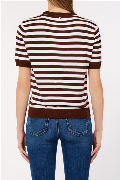 Liu Jo Ecs Maglia Chiusa M/C Kadın Triko