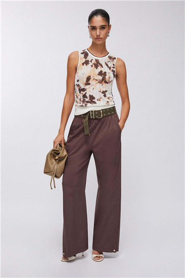 Liu Jo Ecs Pant.Ts Tpotf Lungo Kadın Pantolon