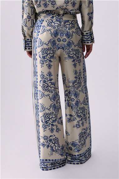 Liu Jo Ecs Pant.Palazzo Kadın Pantolon Çok Renkli