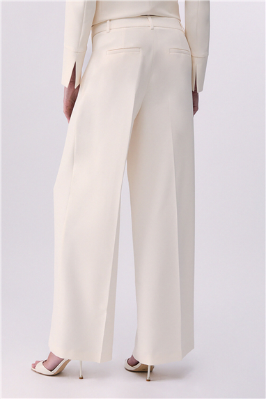 Liu Jo Ecs Pant.Ts Lungo Kadın Pantolon Krem