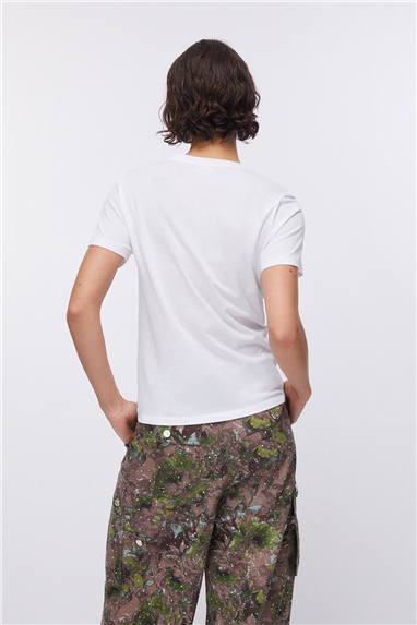 Liu Jo Ecs T-Shirt Moda M/C Kadın Bisiklet Yaka T-Shirt Çok Renkli