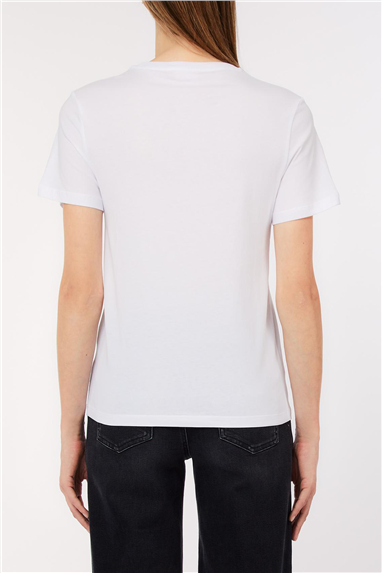 Liu Jo Ecs T-Shirt Moda M/C Kadın Bisiklet Yaka T-Shirt