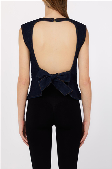 Liu Jo Gilet Pretty Kadın Kot Yelek