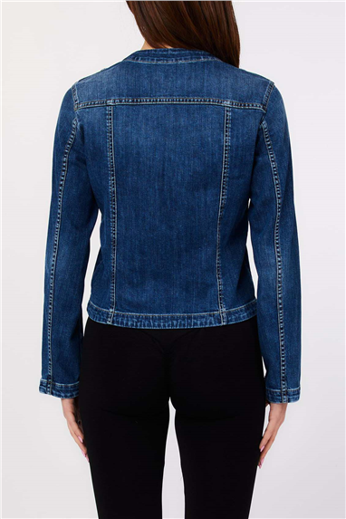 Liu Jo Giubbino Button Kadın Kot Mont