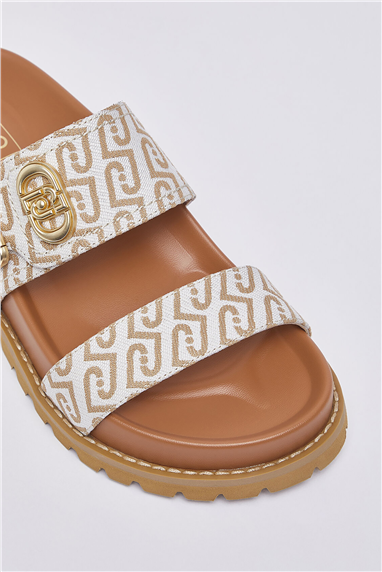 Liu Jo Livia 02 Monogram Kadın Sandalet Çok Renkli