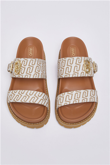 Liu Jo Livia 02 Monogram Kadın Sandalet Çok Renkli