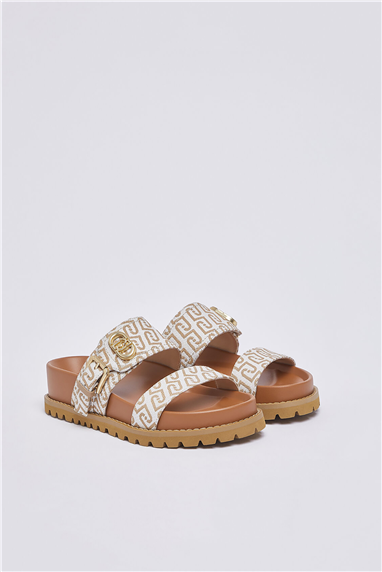 Liu Jo Livia 02 Monogram Kadın Sandalet Çok Renkli