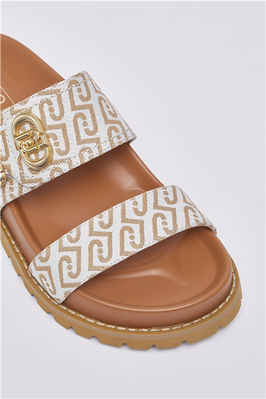 Liu Jo Livia 02 Monogram Kadın Sandalet Çok Renkli
