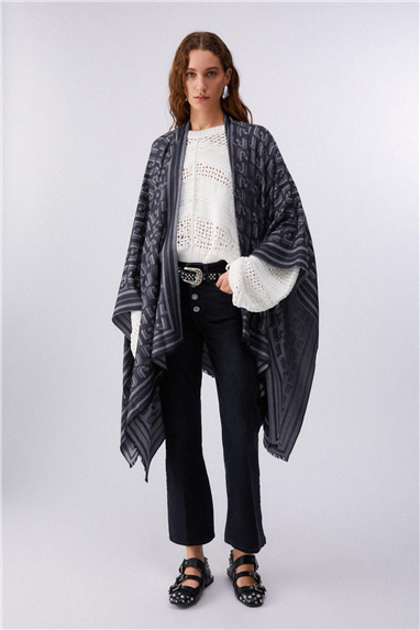 Liu Jo Lurex L J Kadın Panço