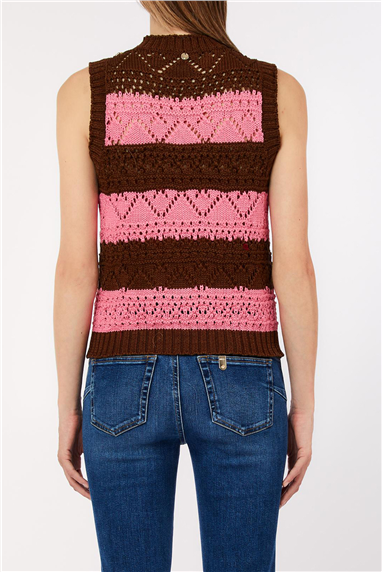 Liu Jo Maglia Chiusa S/M Kadın Triko