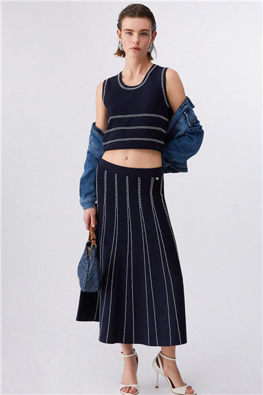 Liu Jo Maglia Chiusa S/M Kadın Triko