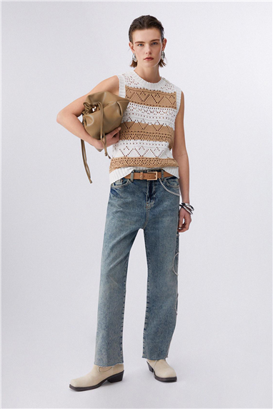 Liu Jo Maglia Chiusa S/M Kadın Triko