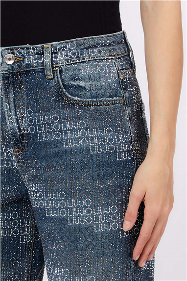 Liu Jo Pant.Straight Fit Hw Kadın Jean Pantolon