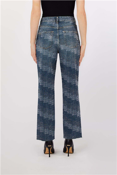 Liu Jo Pant.Straight Fit Hw Kadın Jean Pantolon