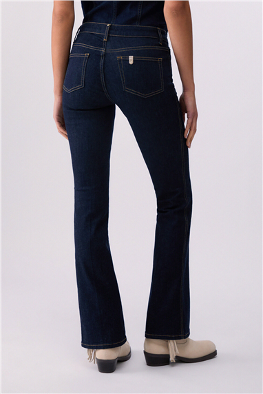 Liu Jo Pant. Boot Cut Belt H.W. Kadın Jean Pantolon Çok Renkli