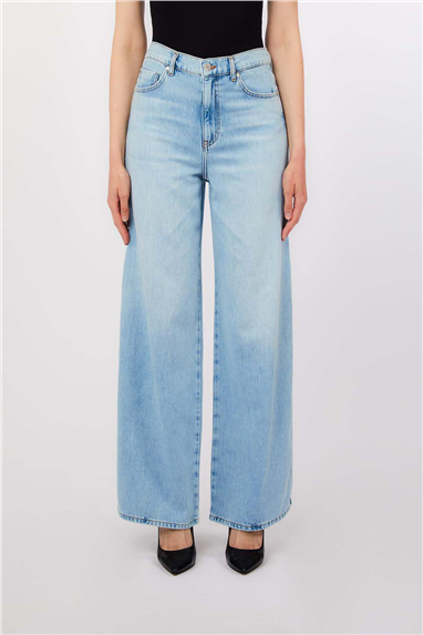 Liu Jo Pant.Midi Flare Split Reg.W. Kadın Jean Pantolon