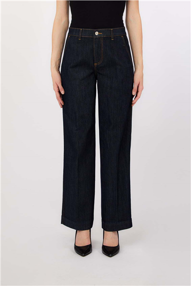 Liu Jo Pant.Straight Jetted H.W. Kadın Jean Pantolon