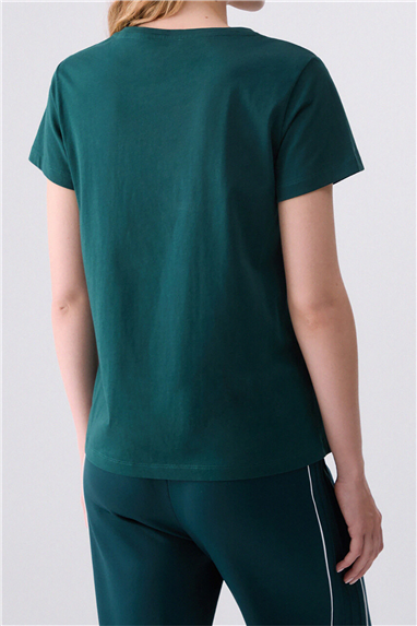 Liu Jo T-Shirt Basica M/C Kadın Bisiklet Yaka T-Shirt