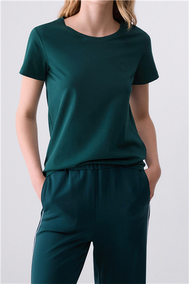 Liu Jo T-Shirt Basica M/C Kadın Bisiklet Yaka T-Shirt