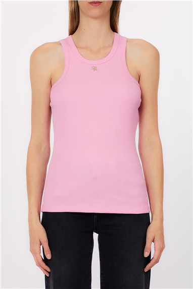 Liu Jo T-Shirt Moda S/M Kadın Bisiklet Yaka T-Shirt
