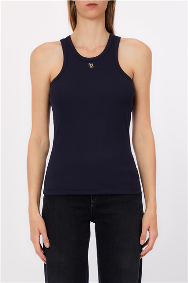 Liu Jo T-Shirt Moda S/M Kadın Bisiklet Yaka T-Shirt