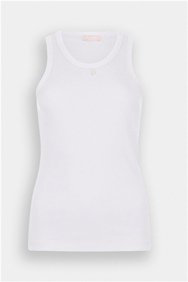 Liu Jo T-Shirt Moda S/M Kadın Bisiklet Yaka T-Shirt Beyaz