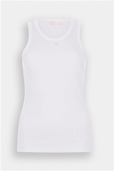 Liu Jo T-Shirt Moda S/M Kadın Bisiklet Yaka T-Shirt Beyaz