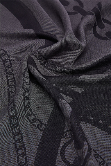 Liu Jo Triangolo Jacquard Kadın Şal Siyah