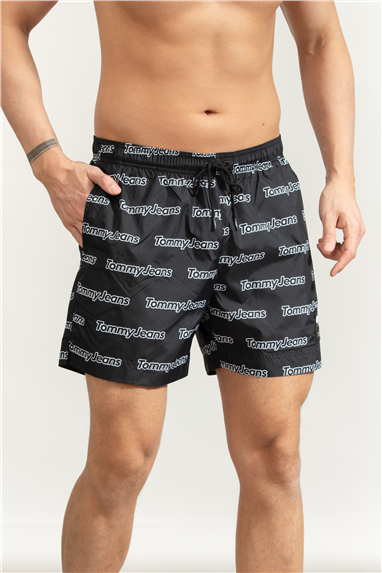 Tommy Hilfiger Medium Drawstring Aop Print Erkek Şort Mayo
