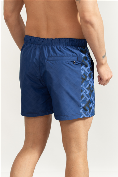 Tommy Hilfiger Medium Drawstring Print Erkek Şort Mayo