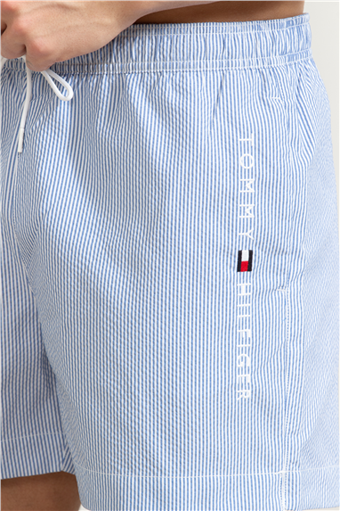 Tommy Hilfiger Medium Drawstring Stripe Erkek Şort Mayo