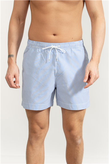 Tommy Hilfiger Medium Drawstring Stripe Erkek Şort Mayo