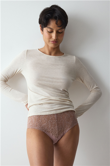 Triumph Beauty Layers LSL Top 04 Kadın Uzun Kollu T-Shirt Ten Rengi